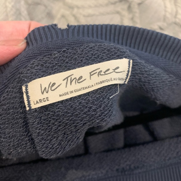 We The Free Navy Blue Crew Neck Sweater - Picture 3 of 7